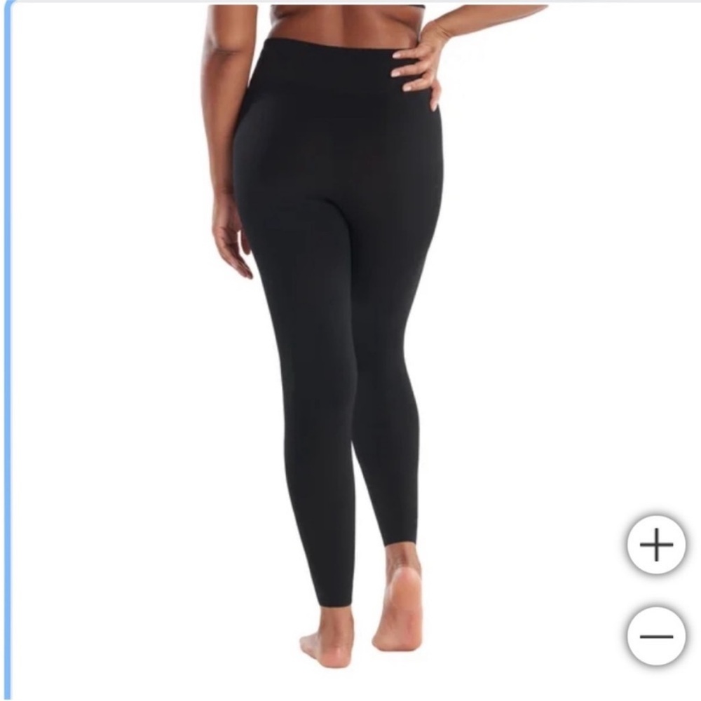 Two (2) Pairs Lemon Fleece Lined Leggings Black Size Small - Picture 4 of 9